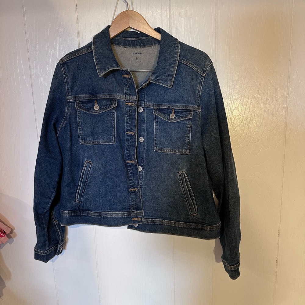 Sonoma Dark Blue Denim Jean Jacket